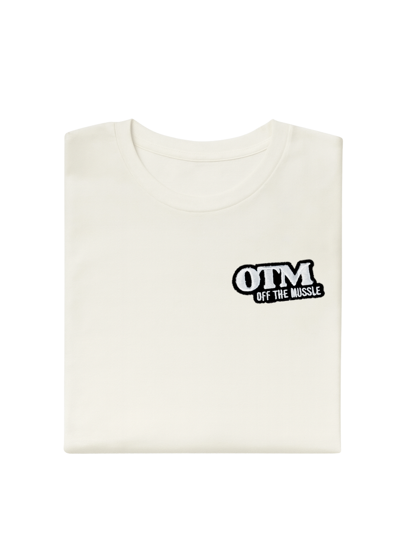 White/ Black Embroidered OTM Tshirt